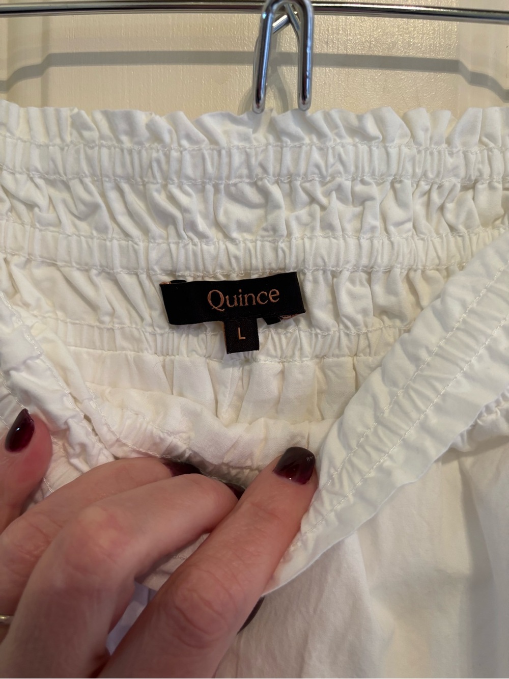 Quince White Tiered Boho Chic Maxi Skirt - Picture 4 of 5